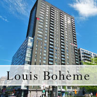 Condos for rent and for sale at Le Louis Boheme in Downtown Montreal