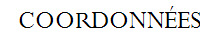 COORDONNÉES