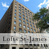 Les Lofts St James at 1449 St Alexandre near McGill University, Condos for rent and for sale