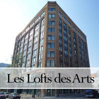 Les Lofts des Arts 1625 Clark Condos for sale and for rent in Downtown Montreal