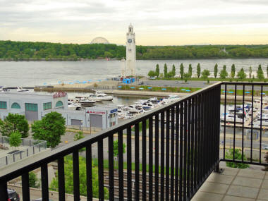 Downtown Montreal Condo for rent in Old Montreal with views of the St Lawrence river with Downtown Realty Team